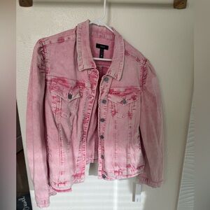 Pink Aqua Jean Jacket